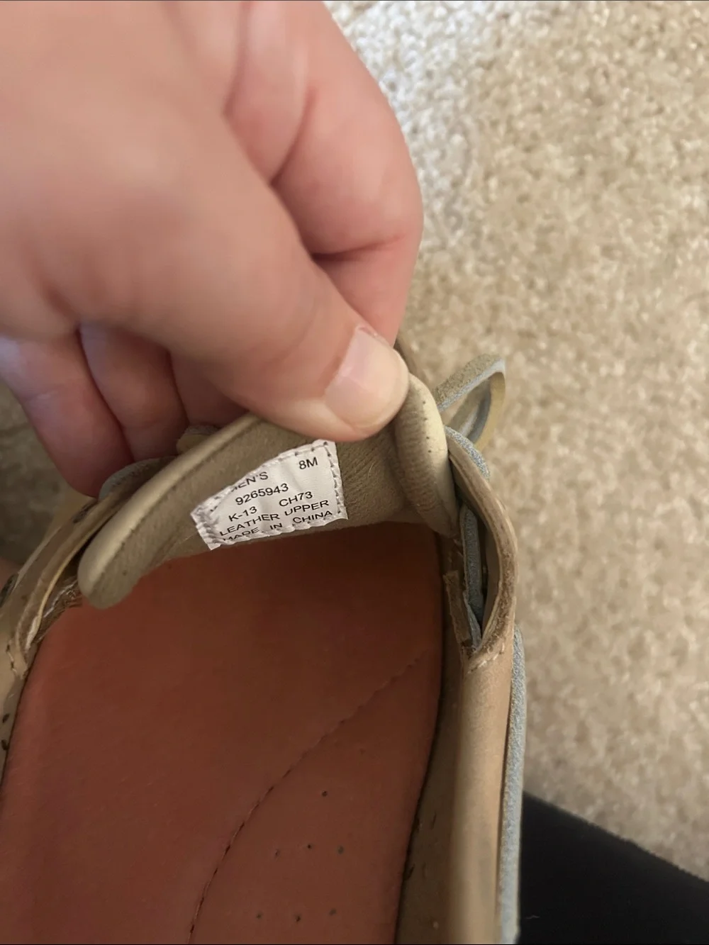 Sperry Tan Perforated Leather Classic Boat Loafers - Picture 2 of 4
